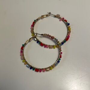 🛍️SALE🛍️ Francesca's Collections Red and Pink Hoop Earrings
